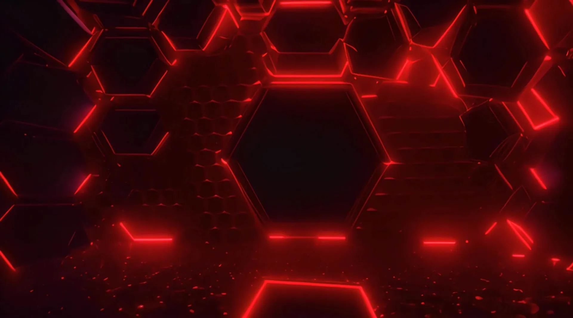 Futuristic Hexagon Network Dynamic Tech Backdrop